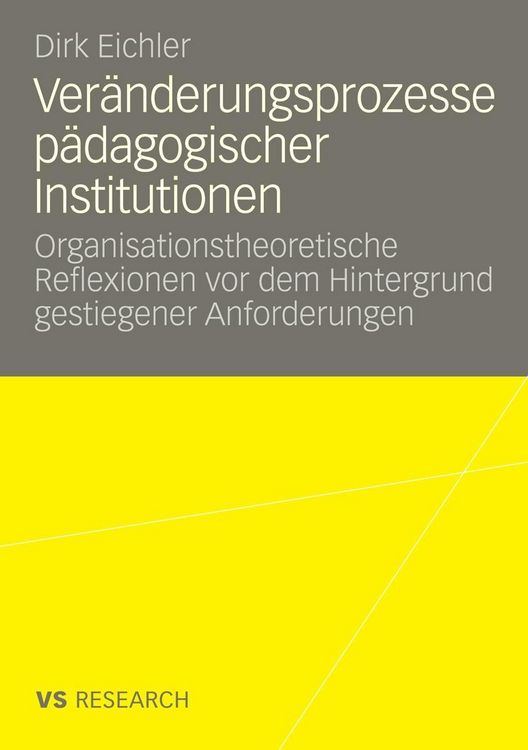 Produktbild: Ver&auml;nderungsprozesse p&auml;dagogischer Institutionen