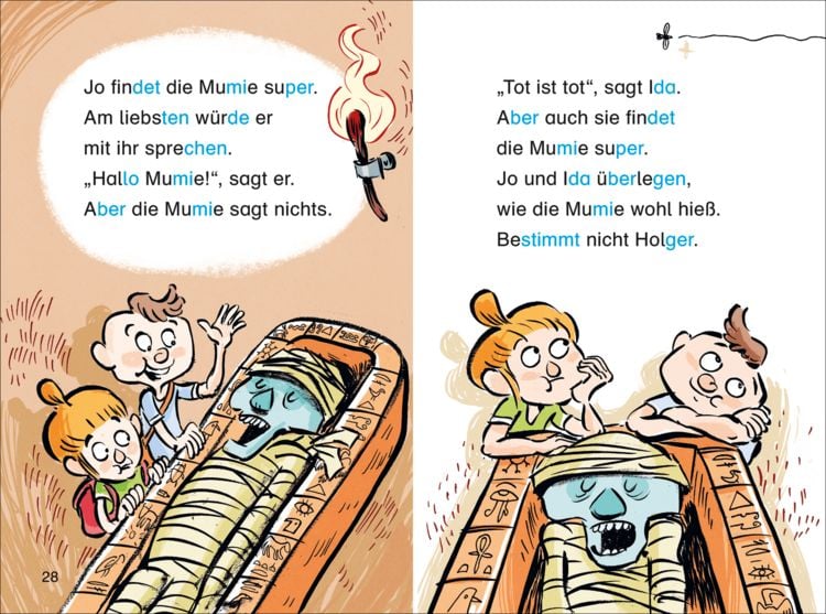 Produktbild: Duden Leseprofi &ndash; Silbe-f&uuml;r-Silbe: Mein Mitsch&uuml;ler, die Mumie, 1. Klasse (Doppelband)
