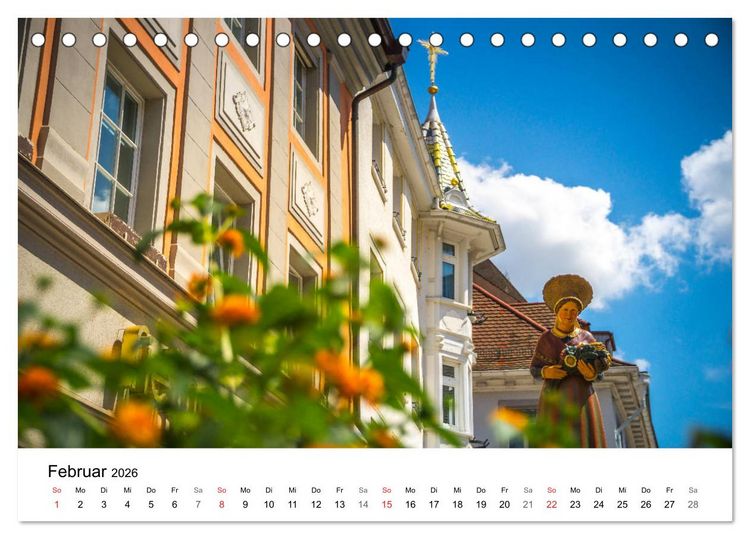 Produktbild: Villingen-Schwenningen - Impressionen einer Stadt (Tischkalender 2026 DIN A5 quer), CALVENDO Monatskalender