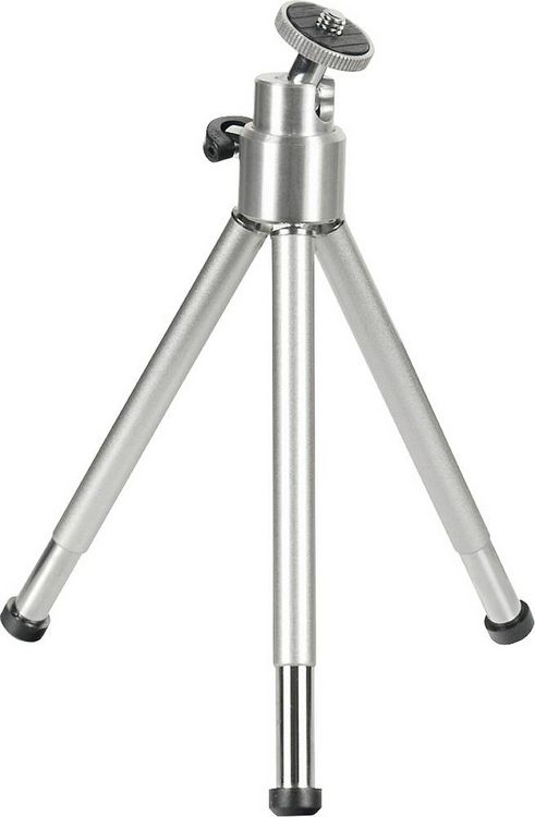 Produktbild: Hama Ball L Ministativ 1/4 Zoll Arbeitsh&ouml;he=14 - 21cm Silber Kugelkopf