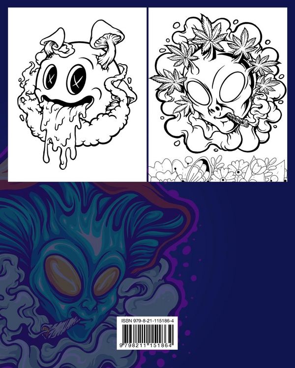 Produktbild: Stoner Coloring Book for Adults Relaxing Designs