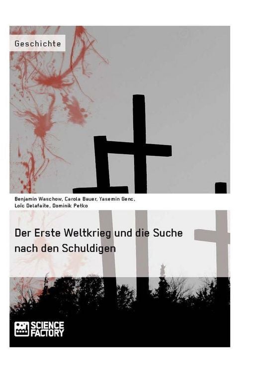 Produktbild: Der Erste Weltkrieg und die Suche nach den Schuldigen