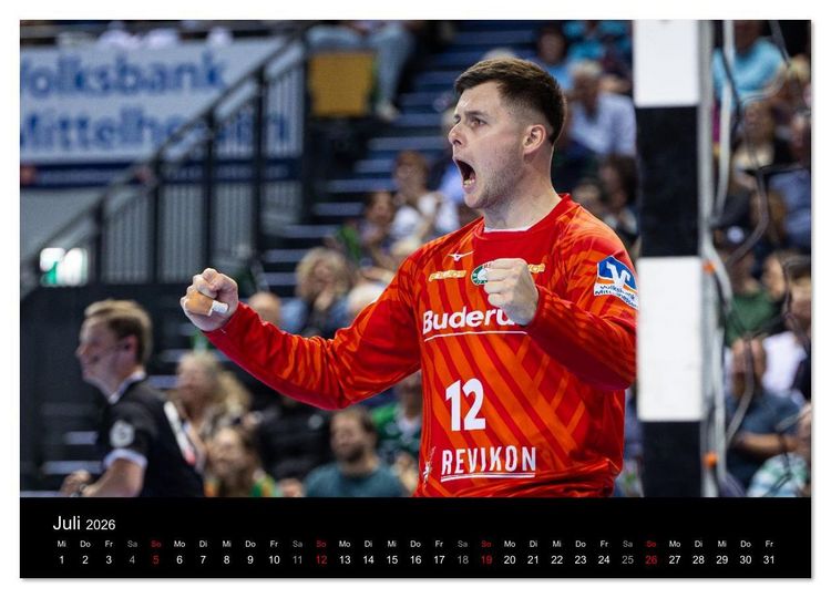 Produktbild: Kalender - HSG Wetzlar Handball Bundesliga Saison 2025/2026 (Wandkalender 2026 DIN A3 quer), CALVENDO Monatskalender