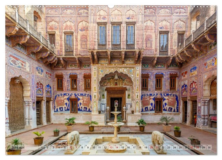 Produktbild: Indien Rajasthan: Unterwegs im Land der K&ouml;nige (hochwertiger Premium Wandkalender 2026 DIN A2 quer), Kunstdruck in Hochglanz