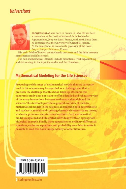 Produktbild: Mathematical Modeling for the Life Sciences