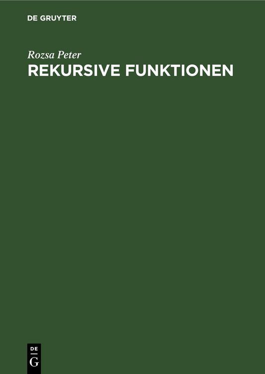 Produktbild: Rekursive Funktionen