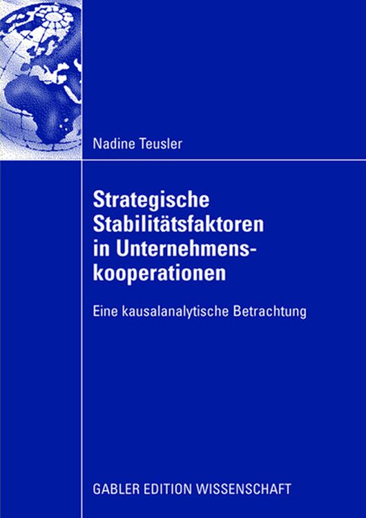 Produktbild: Strategische Stabilit&auml;tsfaktoren in Unternehmenskooperationen