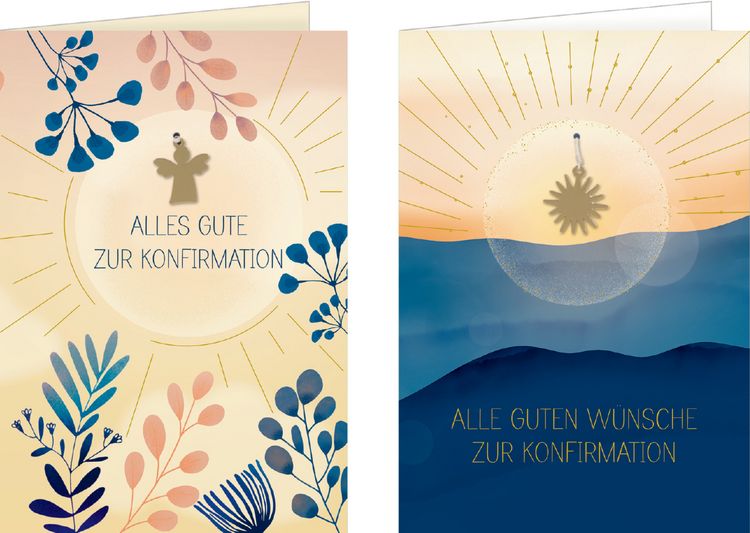 Produktbild: Gru&szlig;karten-Set &ndash; Alle guten W&uuml;nsche zur Konfirmation / Alles Gute zur Konfirmation