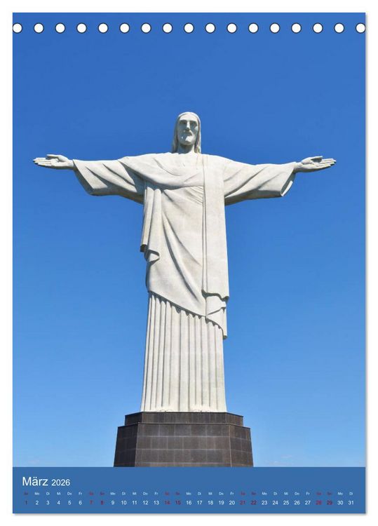 Produktbild: Erlebe mit mir Rio de Janeiro (Tischkalender 2026 DIN A5 hoch), CALVENDO Monatskalender