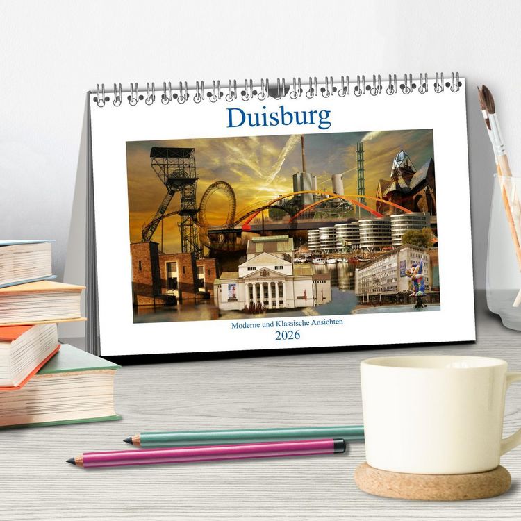 Produktbild: Duisburg. Moderne und Klassische Ansichten. (Tischkalender 2026 DIN A5 quer), CALVENDO Monatskalender