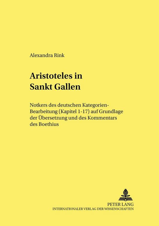Produktbild: Aristoteles in Sankt Gallen