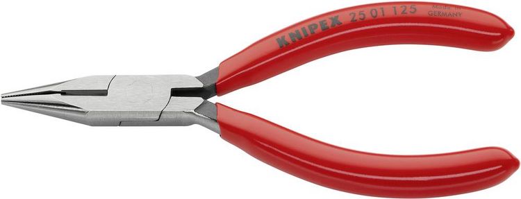 Produktbild: Knipex 25 01 125 Elektronik- u. Feinmechanik Flachrundzange Gerade Vanadium Elektrostahl 125mm