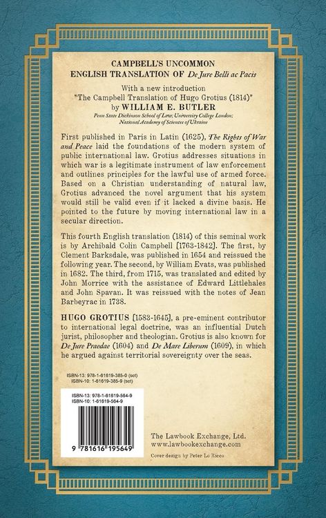 Produktbild: The Rights of War and Peace
