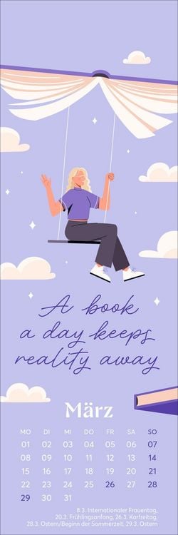 Produktbild: Book Love Lesezeichen & Kalender 2027
