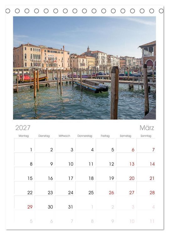 Produktbild: Tischplaner 2027 - Italien - zwischen Dolomiten und Amalfik&uuml;ste (A5 Tischkalender zum Aufstellen) CALVENDO