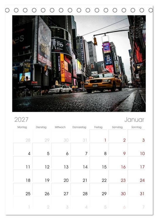 Produktbild: Tischplaner 2027 - New York Shoots (A5 Tischkalender zum Aufstellen) CALVENDO