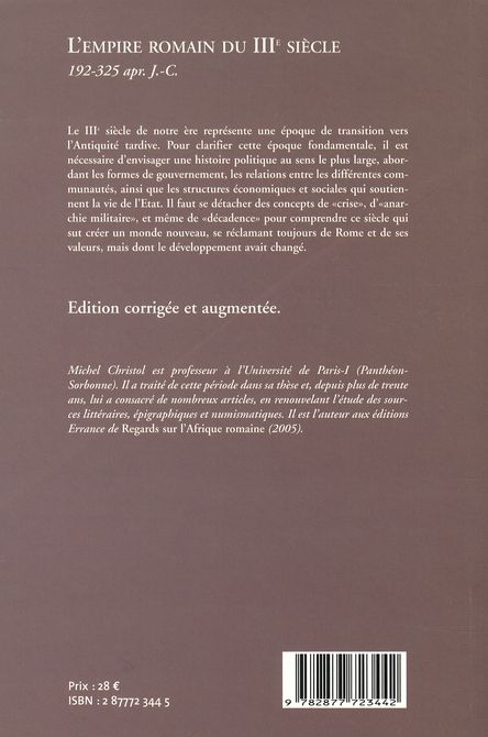 Produktbild: L'Empire romain du IIIe si&egrave;ce. Histoire politique (de 192, mort de