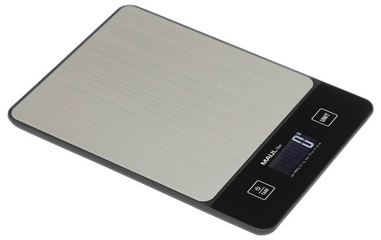 Produktbild: Maul MAULlibra Briefwaage 1657090 W&auml;gebereich (max.) 5000 g Ablesbarkeit 1 g batteriebetrieben Schwarz, Silber