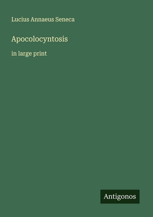 Produktbild: Apocolocyntosis