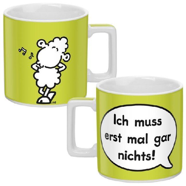 Produktbild: Sheepworld Tasse "Ich muss erst mal gar nichts"