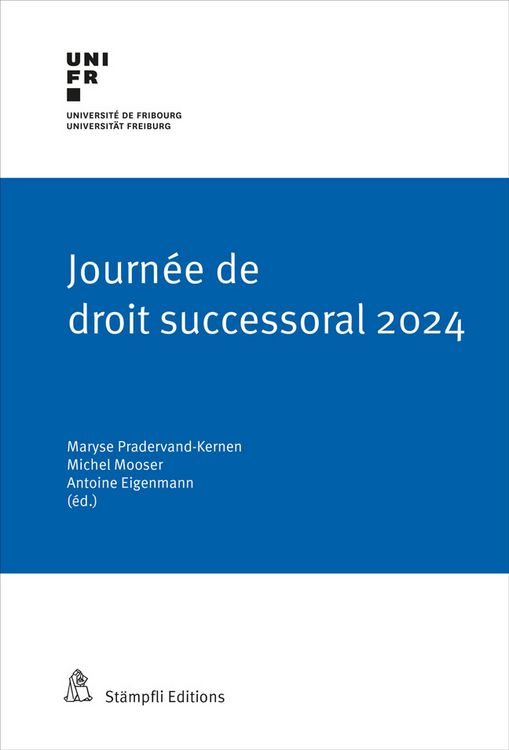 Produktbild: Journ&eacute;e de droit successoral 2024