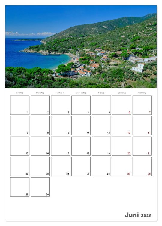 Produktbild: Faszinierendes Elba (Wandkalender 2026 DIN A4 hoch), CALVENDO Monatskalender