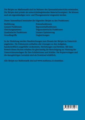 Produktbild: Skripte zur Mathematik - Funktionen