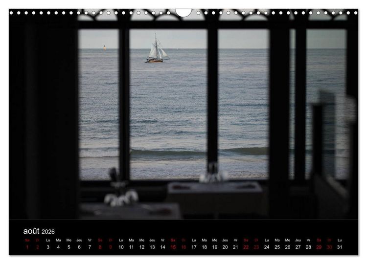 Produktbild: Sillonnez la plage (Calendrier mural 2026 DIN A3 vertical), CALVENDO calendrier mensuel