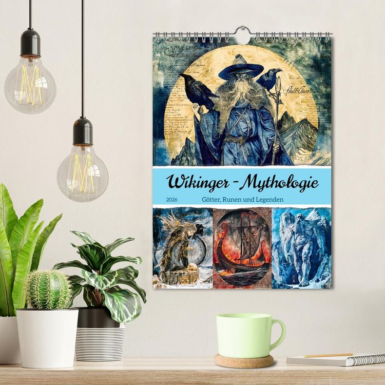 Produktbild: Wikinger - Mythologie - G&ouml;tter, Runen und Legenden (Wandkalender 2026 DIN A4 hoch), CALVENDO Monatskalender