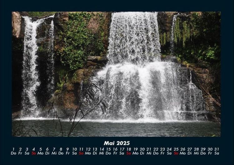 Produktbild: Wasserf&auml;lle 2025 Fotokalender DIN A4