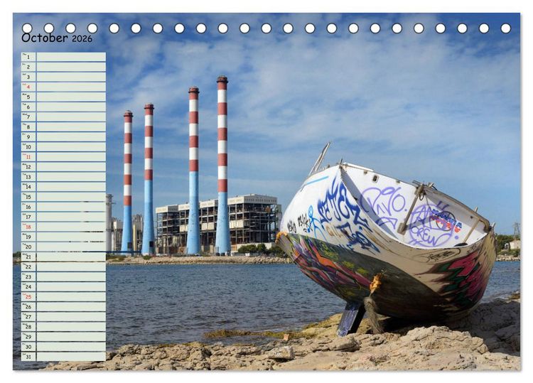 Produktbild: Abandoned Provence (Desk Calendar 2026 DIN A5 landscape), CALVENDO 12 Month DeskCalendar