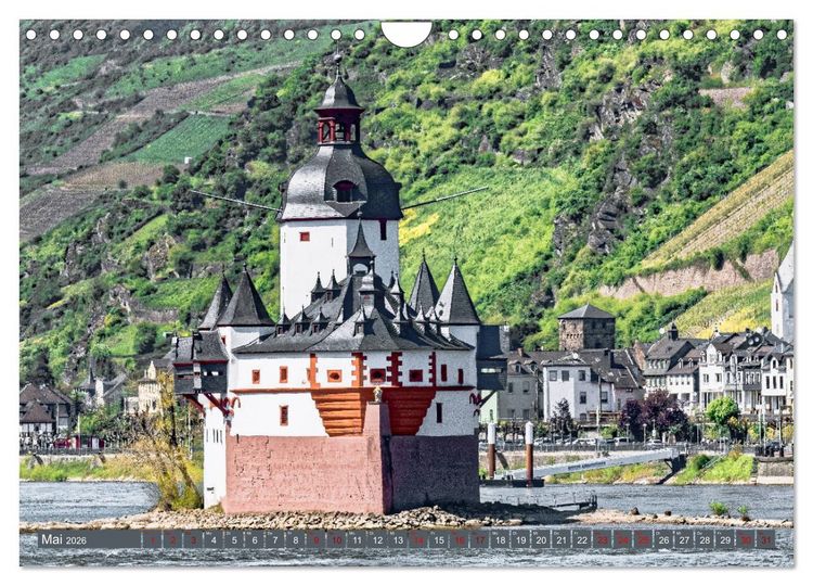 Produktbild: Burgen der Rheinromantik (Wandkalender 2026 DIN A4 quer), CALVENDO Monatskalender