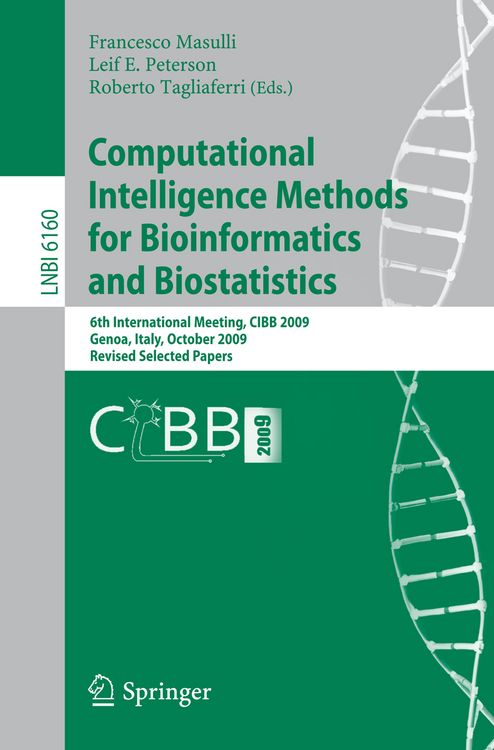 Produktbild: Computational Intelligence Methods for Bioinformatics and Biostatistics
