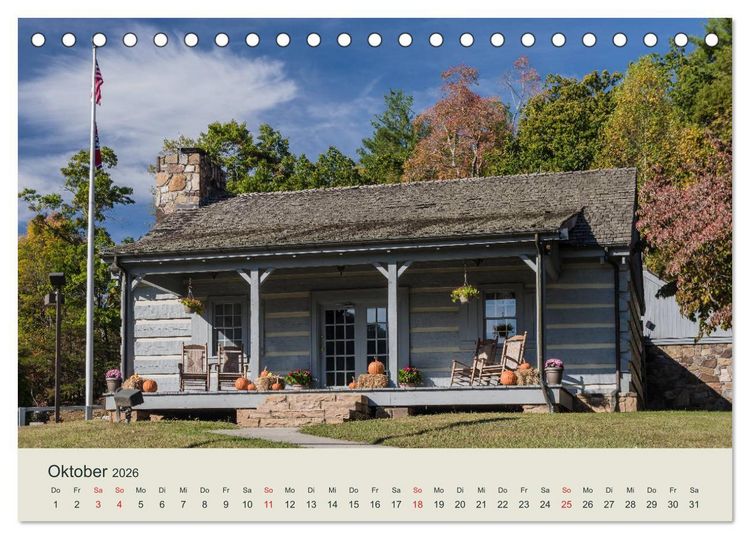 Produktbild: Appalachen - S&uuml;d (Tischkalender 2026 DIN A5 quer), CALVENDO Monatskalender