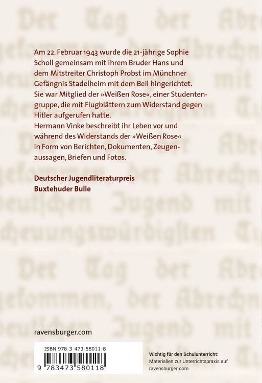 Produktbild: Das kurze Leben der Sophie Scholl