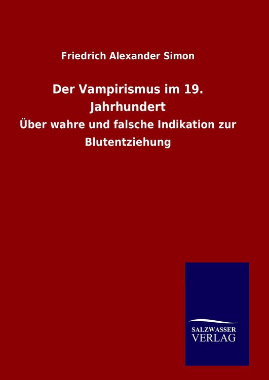Produktbild: Der Vampirismus im 19. Jahrhundert