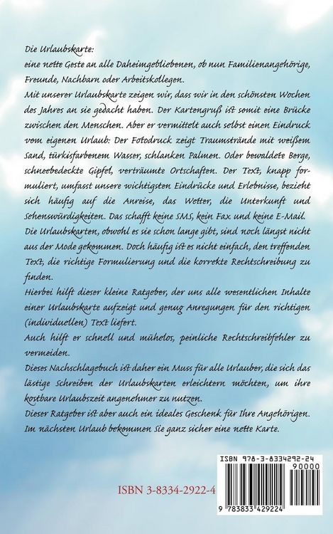 Produktbild: Der kleine Urlaubskarten-Ratgeber
