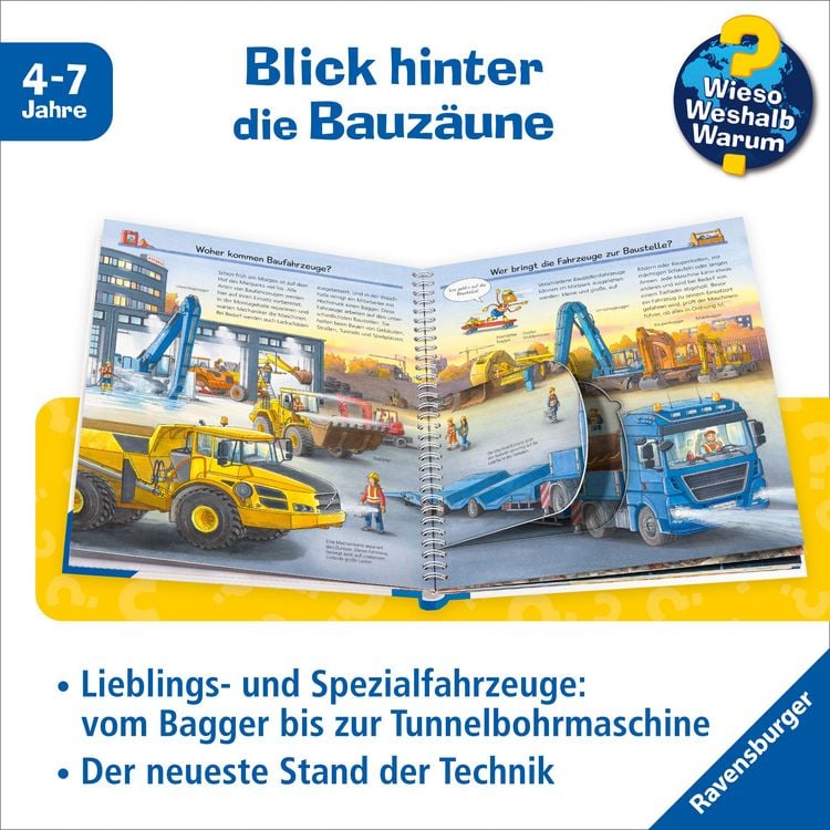 Produktbild: Wieso? Weshalb? Warum? Band 7 - Fahrzeuge auf der Baustelle