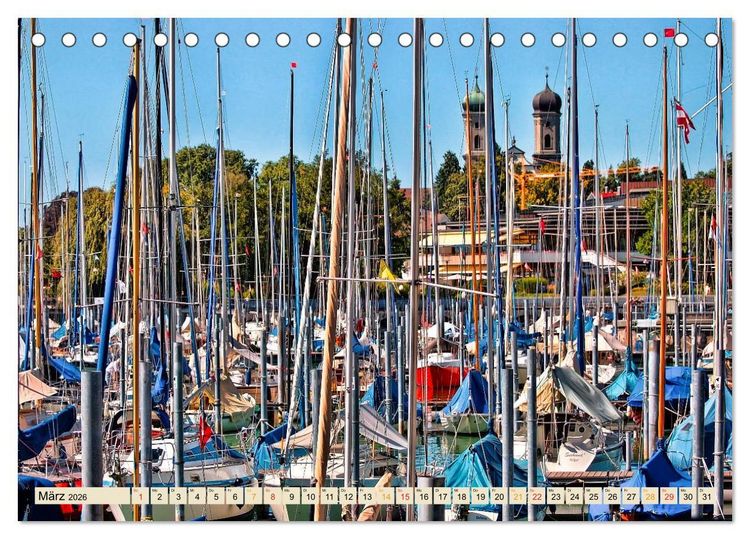 Produktbild: Bodensee - "Die D&ouml;rfer sind wie ein Garten ..." (Rainer Maria Rilke) (Tischkalender 2026 DIN A5 quer), CALVENDO Monatskalender