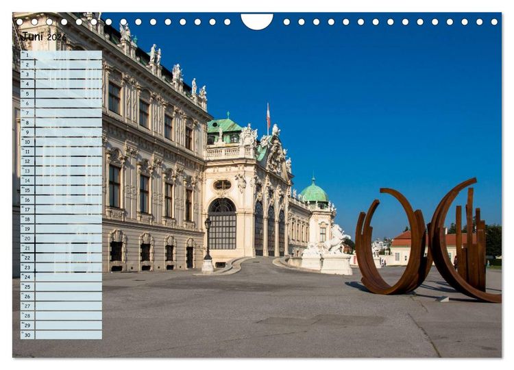 Produktbild: Wien f&uuml;r Liebhaber und Interessierte (Wandkalender 2026 DIN A4 quer), CALVENDO Monatskalender