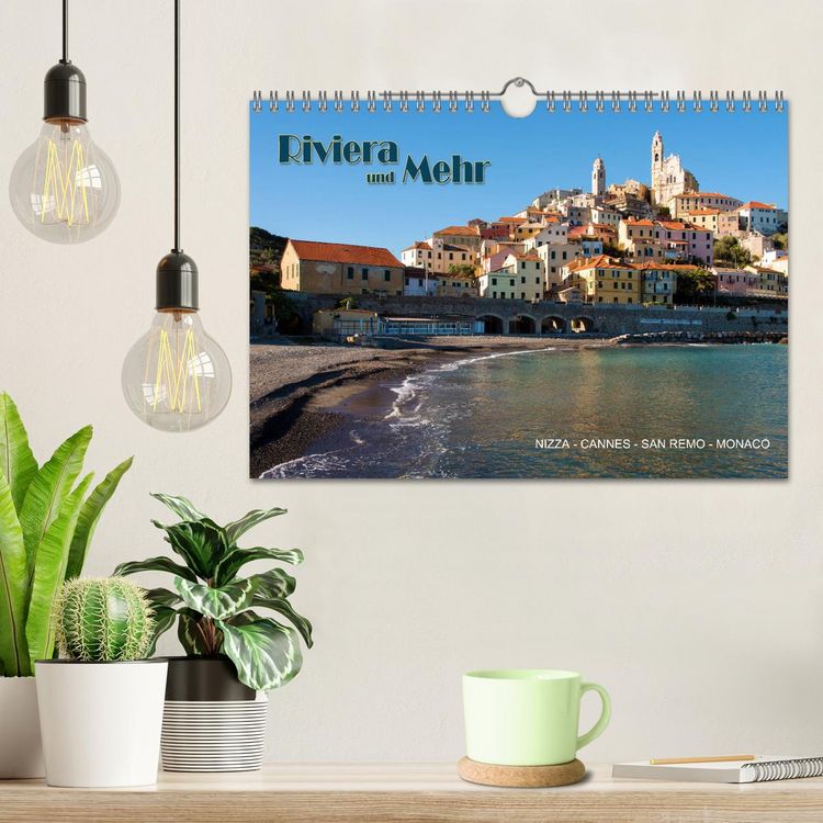 Produktbild: Riviera und Mehr - Nizza, Cannes, San Remo, Monaco (Wandkalender 2026 DIN A4 quer), CALVENDO Monatskalender