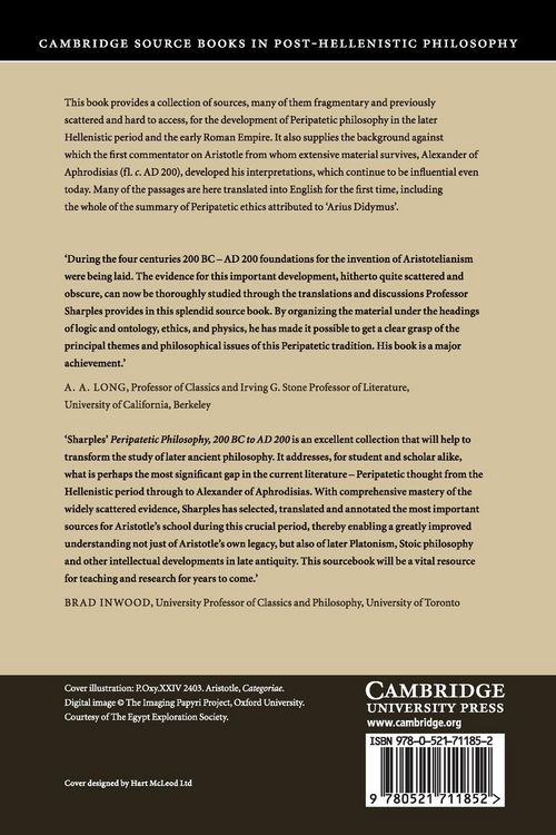Produktbild: Peripatetic Philosophy, 200 BC to AD 200