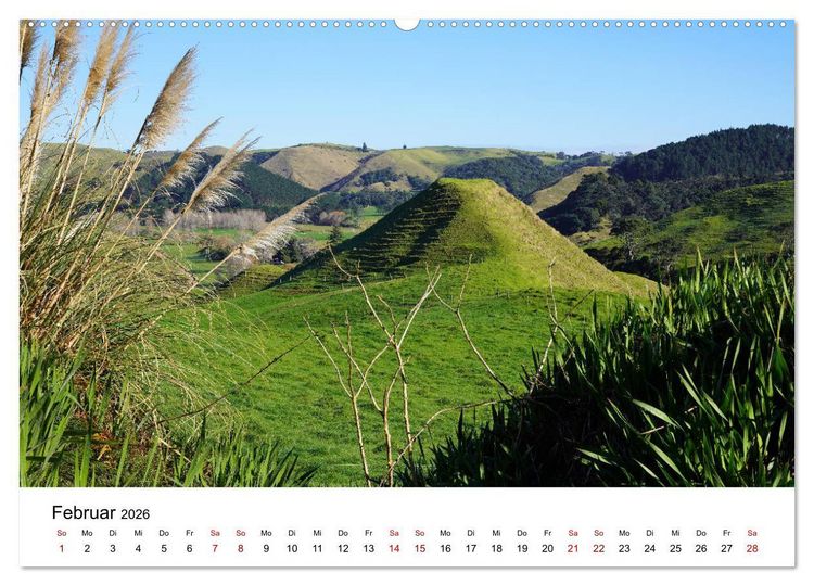 Produktbild: Auckland und Umgebung 2026 (hochwertiger Premium Wandkalender 2026 DIN A2 quer), Kunstdruck in Hochglanz