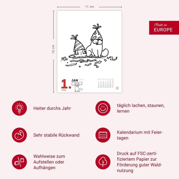 Produktbild: Simons Katze Tagesabrei&szlig;kalender 2027