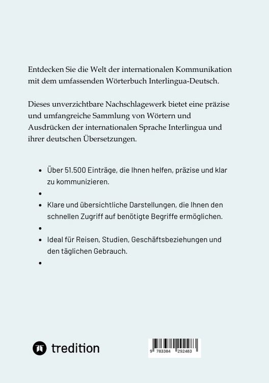 Produktbild: W&ouml;rterbuch Interlingua - Deutsch