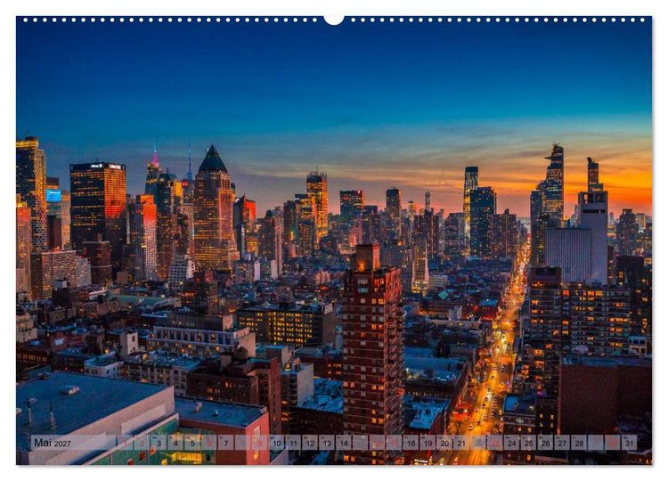 Produktbild: New York - Stadt der Wolkenkratzer (Wandkalender 2027 DIN A2 quer), CALVENDO Monatskalender