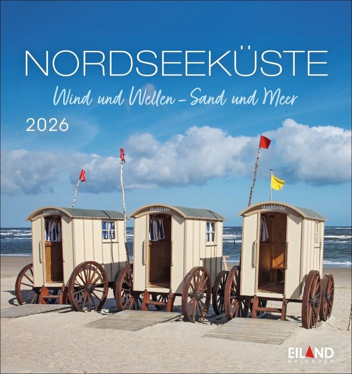 Produktbild: Nordseeküste Postkartenkalender 2026 - Wind und Wellen - Sand und Meer