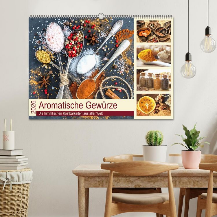 Produktbild: Aromatische Gew&uuml;rze. Die himmlischen Kostbarkeiten aus aller Welt (Wandkalender 2026 DIN A2 quer), CALVENDO Monatskalender
