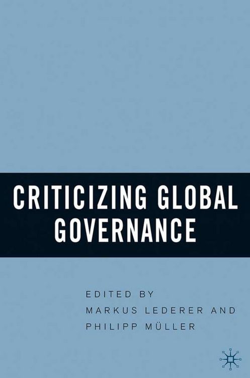 Produktbild: Criticizing Global Governance