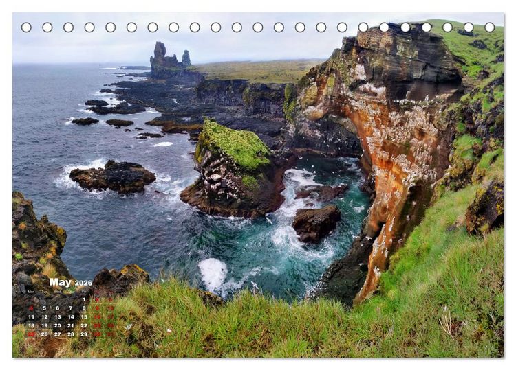 Produktbild: Iceland Beauty of Nature (Desk Calendar 2026 DIN A5 landscape), CALVENDO 12 Month DeskCalendar